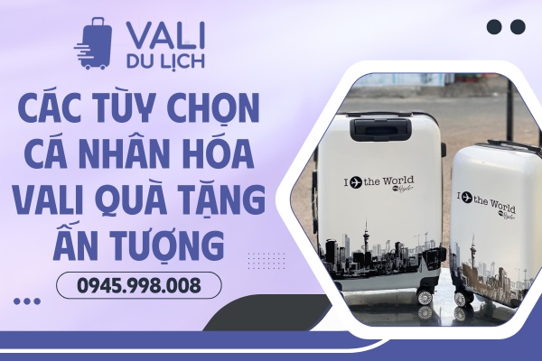 Cá nhân hóa vali quà tặng