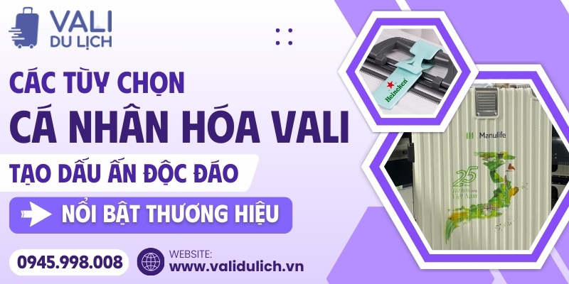 Cá nhân hóa vali quà tặng