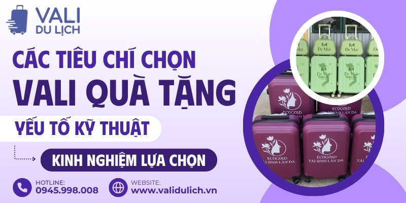 Tiêu chí chọn vali quà tặng số lượng lớn