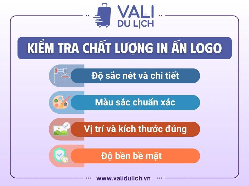 Kiểm tra chất lượng in ấn logo
