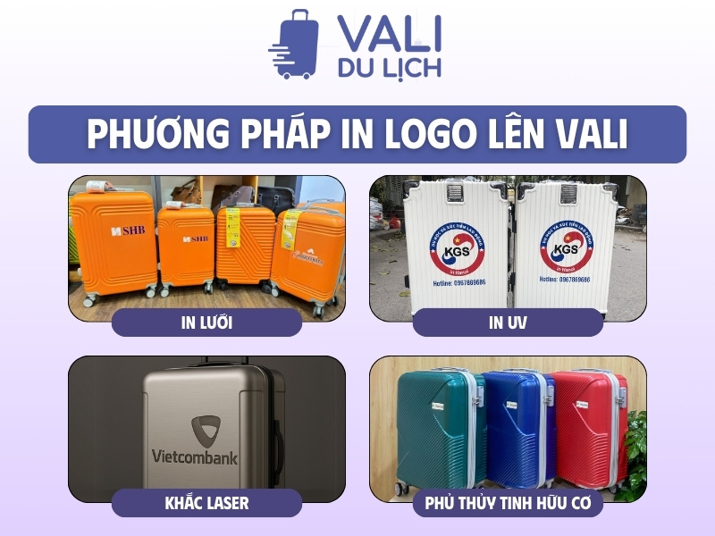 Các phương pháp in logo lên vali quà tặng