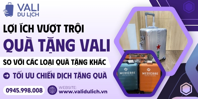 Lợi ích của quà tặng vali in logo