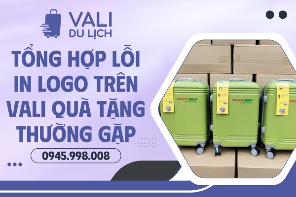 Lỗi in logo thường gặp trên vali quà tặng