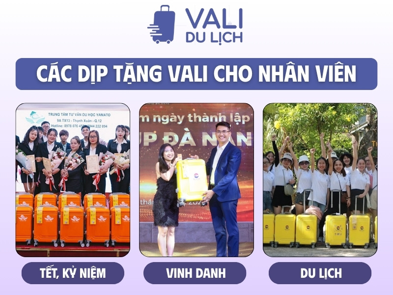 Dịp tặng quà vali in logo