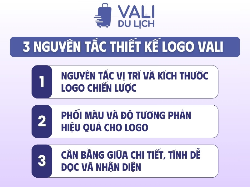 Nguyên tắc thiết kế logo trên vali