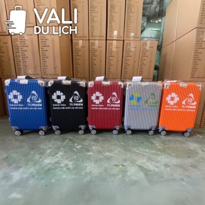 chi tiết Vali Nhựa ABS 3 Size Bo Góc Nhôm In Logo VL-VLN18