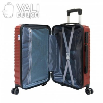 chi tiết Vali Nhựa ABS 3 Size Bo Góc Nhôm In Logo VL-VLN18