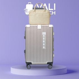 Bộ Vali Khung Nhôm Bo Góc Và Túi Đựng Laptop In Logo VL-CB04