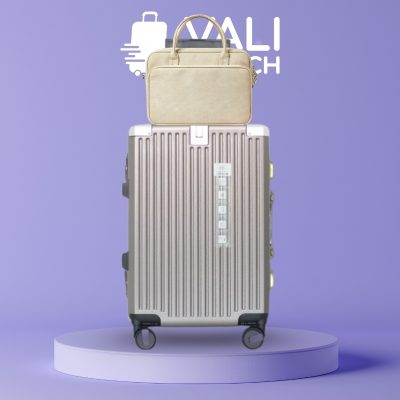 Bộ Vali Khung Nhôm Bo Góc Và Túi Đựng Laptop In Logo VL-CB04