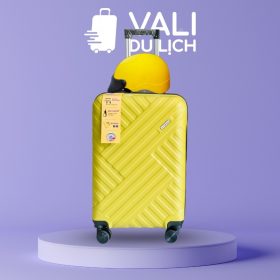 Bộ Quà Tặng Vali Du Lịch Và Nón Bảo Hiểm Nửa Đầu In Logo VL-CB01