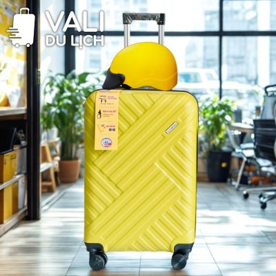 chi tiết Bộ Quà Tặng Vali Du Lịch Và Nón Bảo Hiểm Nửa Đầu In Logo VL-CB01