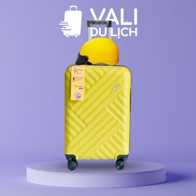 Bộ Quà Tặng Vali Du Lịch Và Nón Bảo Hiểm Nửa Đầu In Logo VL-CB01