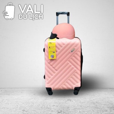 chi tiết Bộ Quà Tặng Vali Du Lịch Và Nón Bảo Hiểm Nửa Đầu In Logo VL-CB01