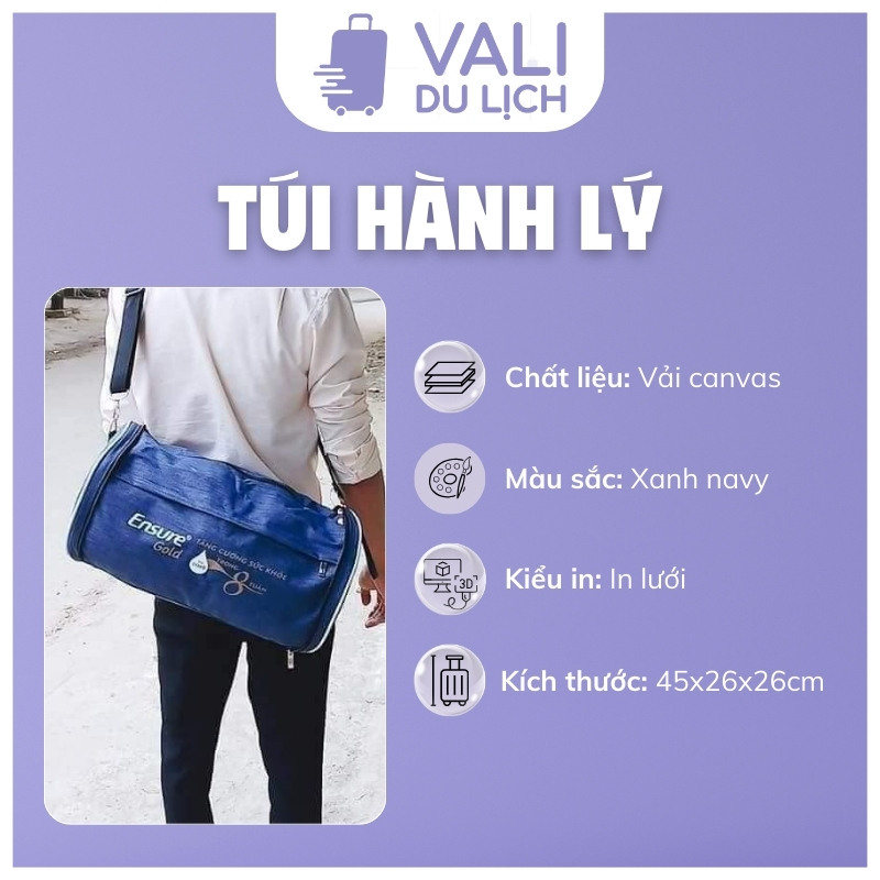 đặc điểm Túi Trống Du Lịch Gấp Gọn In Logo VL-THL05