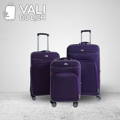 chi tiết Vali Du Lịch Vải Khóa Số In Logo VL-VLV05