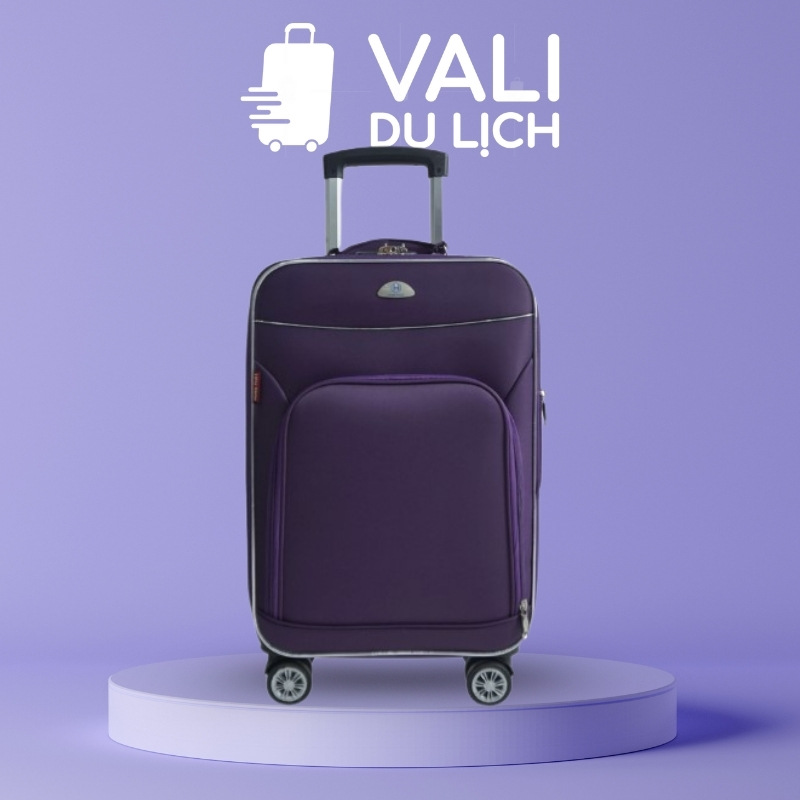 Vali Du Lịch Vải Khóa Số In Logo VL-VLV05