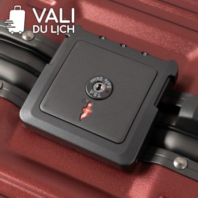chi tiết Vali Nhựa Khung Nhôm Khóa TSA In Logo VL-VLN23