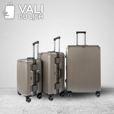 chi tiết Vali Nhựa Khung Nhôm Khóa TSA In Logo VL-VLN23