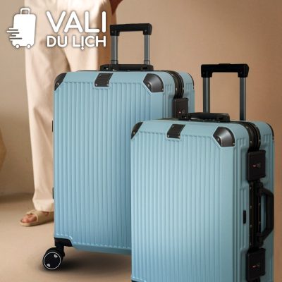 chi tiết Vali Nhựa Khung Nhôm Khóa TSA In Logo VL-VLN23