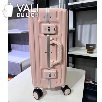 chi tiết Vali Khung Nhôm Nhựa PC In Logo VL-VLN24