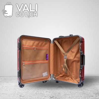chi tiết Vali Khung Nhôm Nhựa PC In Logo VL-VLN24