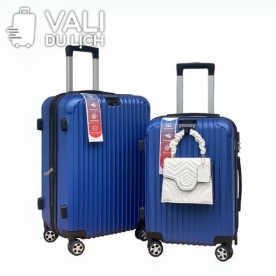 chi tiết Vali Nhựa ABS Size 20 Và Size 24 Có Móc Treo In Logo VL-VLN19