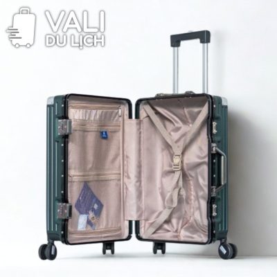 chi tiết Vali Nhựa PC Bọc Khung Nhôm In Logo VL-VLN22