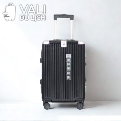 chi tiết Vali Nhựa PC Bọc Khung Nhôm In Logo VL-VLN22