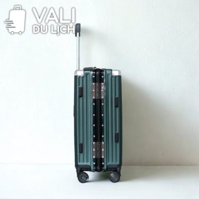 chi tiết Vali Nhựa PC Bọc Khung Nhôm In Logo VL-VLN22