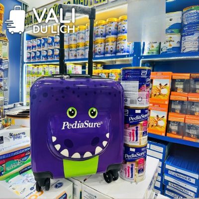 chi tiết Vali Cho Bé Dáng Hộp Size 18 Hình 3D In Logo VL-VLT09