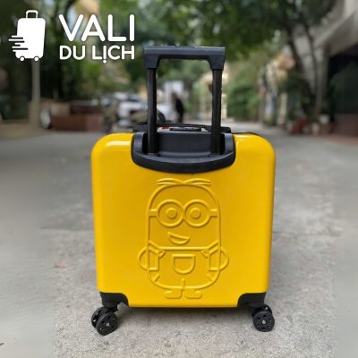 chi tiết Vali Cho Bé Dáng Hộp Size 18 Hình 3D In Logo VL-VLT09