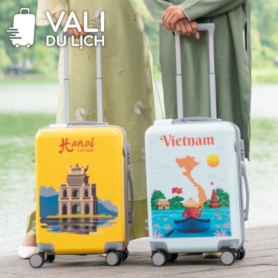 chi tiết Vali Nhựa ABS Bề Mặt Trơn In Logo VL-VLN21