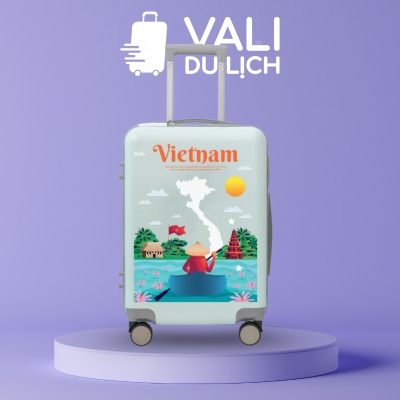 Vali Nhựa ABS Bề Mặt Trơn In Logo VL-VLN21