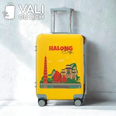 Vali Nhựa ABS Bề Mặt Trơn In Logo VL-VLN21