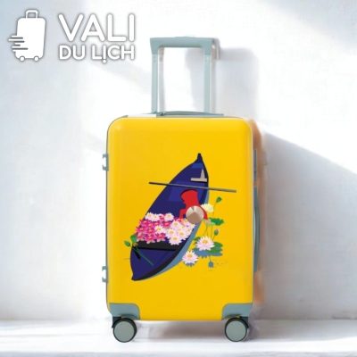 Vali Nhựa ABS Bề Mặt Trơn In Logo VL-VLN21
