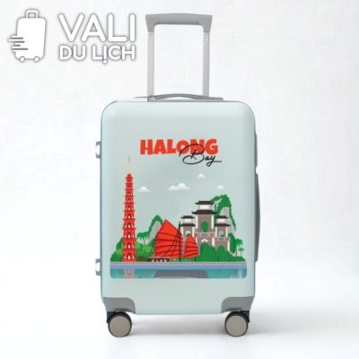 Vali Nhựa ABS Bề Mặt Trơn In Logo VL-VLN21